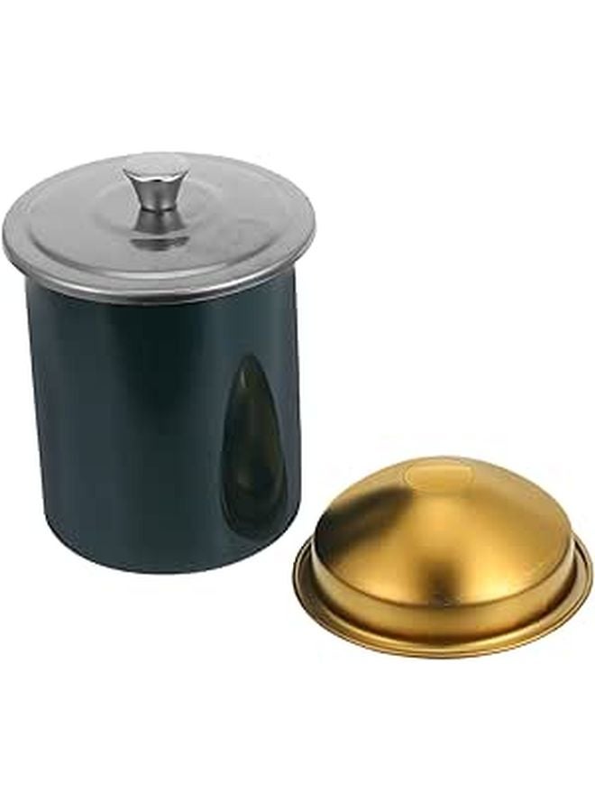 Stainless Steel Windproof Smokeless Ashtray with Lid for Indoor Outdoor Use - Image 1
