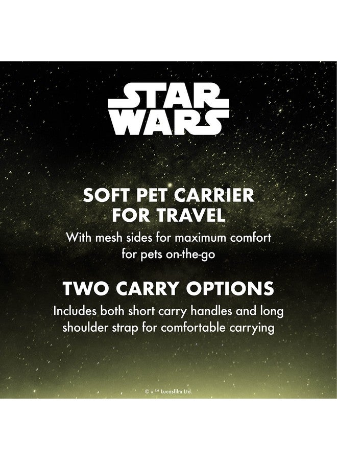 Star Wars for Pets The Mandalorian Soft Pet Carrier “Wherever I go, he goes” Gray & Brown | for Pets 15 x 9 x 9 Dog Travel Bag| Luggage Carrier for Dogs, Fits Under Plane Seat (FF19733) - Image 4