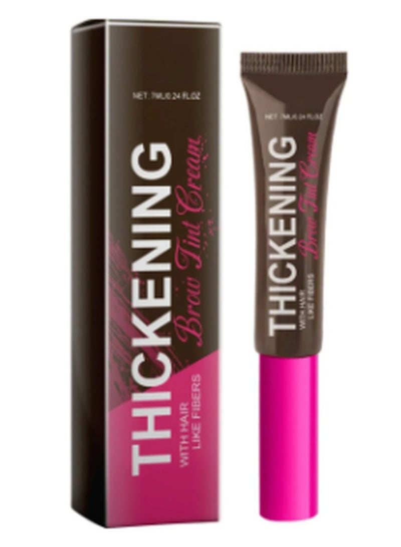 EELHOE Waterproof Tinted Brow Gel, Long-lasting Eyebrow Shaping Makeup Gel, Liquid Thickening Brow Mascara, Smudge-Resistant, Flake-Resistant, Volumizing Enhance Brow Mascara (Cool Gray Brown) - Image 3