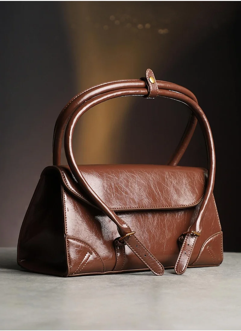 صوص هاوت Women's The Coreline Satchel Bag - Mocha Brown