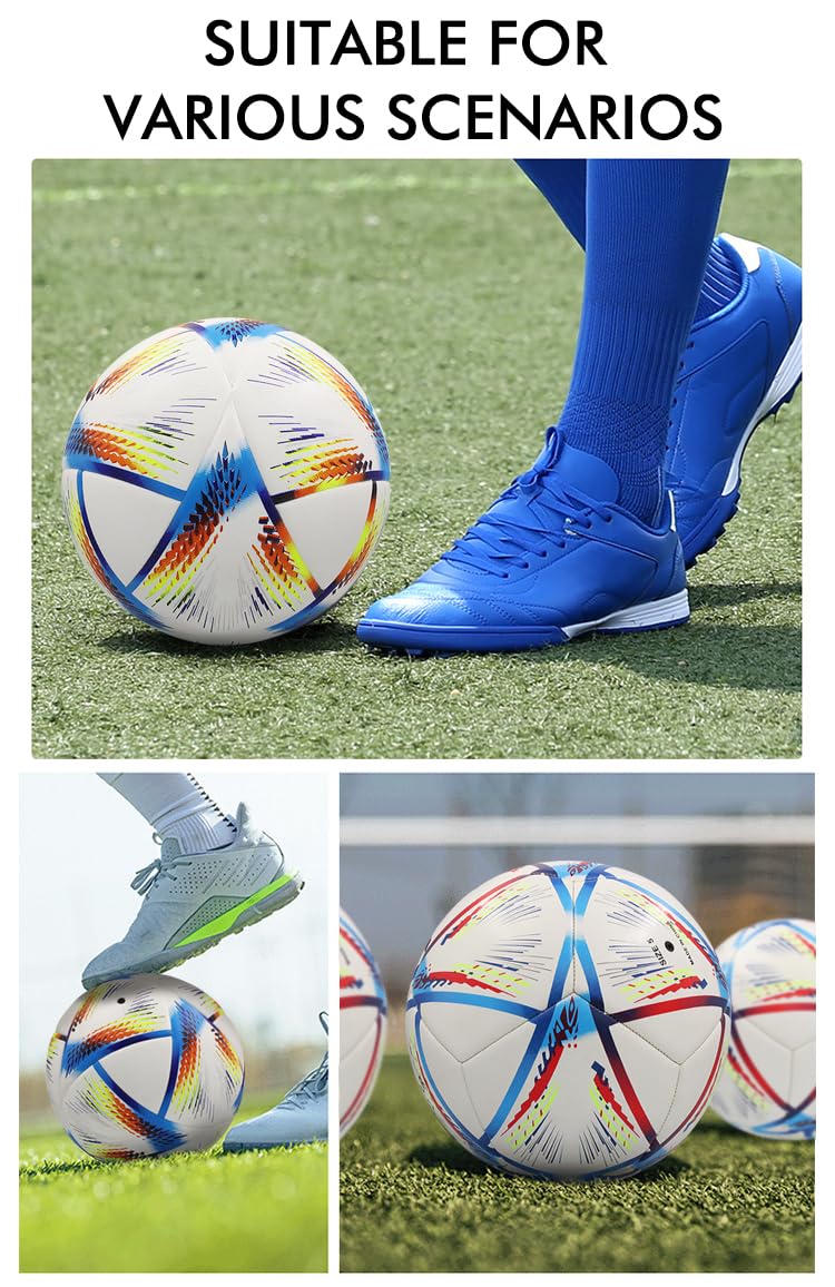Brexem Soccer Ball World Cup 2022 Pro Football Quality Size 5 High Performance Precision and Control Durable for Intense Matches and Training - Image 2