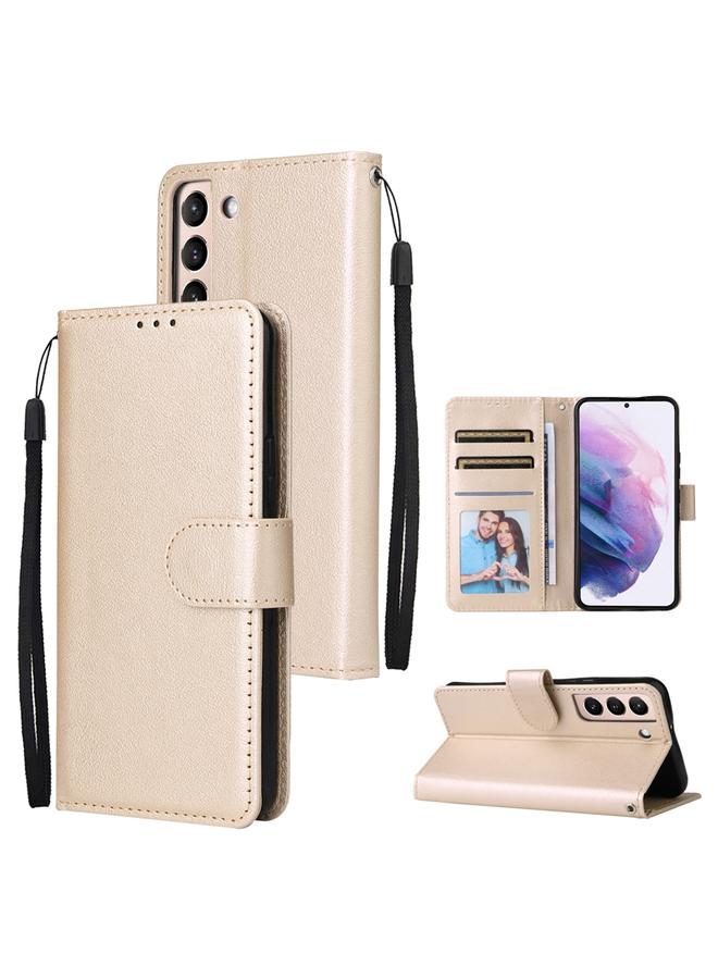 اس-توب جراب لهاتف Samsung Galaxy S22+ 5G، جراب جلدي متعدد الوظائف بثلاث فتحات للبطاقات - Image 1
