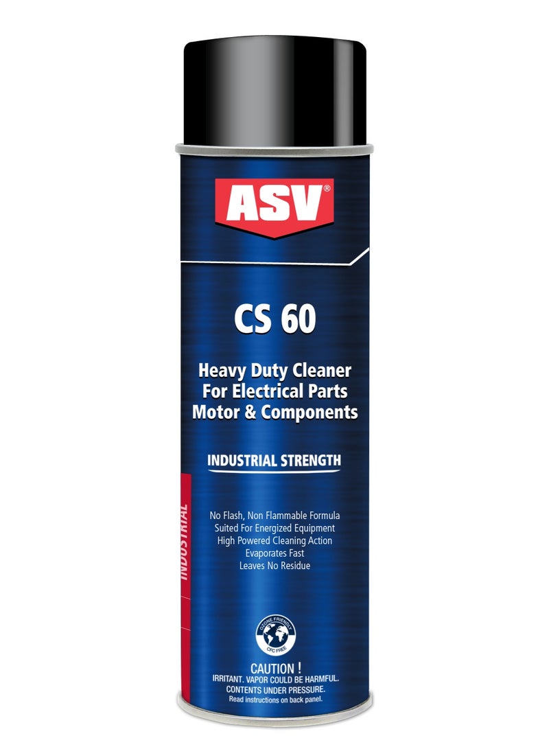 منظف ​​ASV CS 60 عالي التحمل غير قابل للاشتعال للأجزاء الكهربائية والمحركات والمكونات