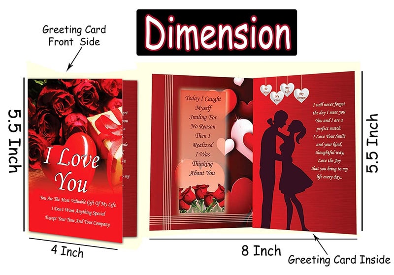ME  YOU ME YOU Valentines Gift Hamper for GirlfriendWife Rose Day Chocolate Day Hug Day Gift Romantic Gift Valentines Week Day Gift Soft Toy Love Greeting Card Artificial Red Rose - Image 4