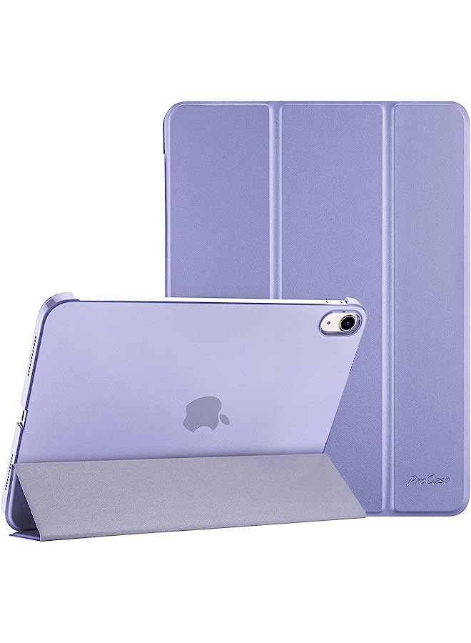 IAF For Ipad 10Th Generation Case 2022 Ipad 10.9 Inch Case, Ipad 10 Case Slim Stand Hard Shell Back Protective Smart Cover For 10.9” Ipad 10Th Gen 2022 Release A2696 A2757 A2777 -Lightpurple