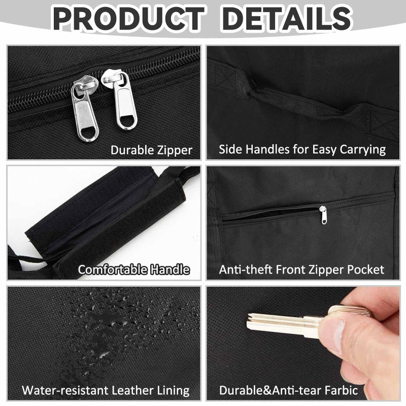 Vincreem 60 x 17 x 20 Inch, 332 L Extra Large Duffle Bag Camping Tent Storage Bag Heavy Duty Waterproof Sports Equipment Carrying Case for Tent Pole Travel Canopy Hammock Tripod Fishing Outdoor Moving - Image 3