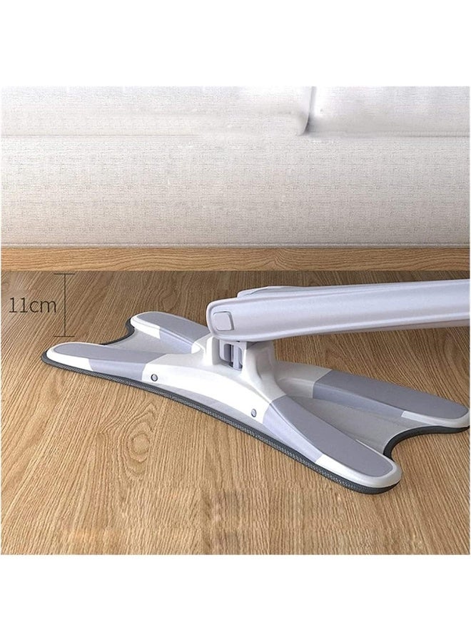 X-type Microfiber Floor Mop Hand-free Wash Spin Strong Water Absorption Cleaning Tools Long Handle Manual Extrusion Household  - Image 5