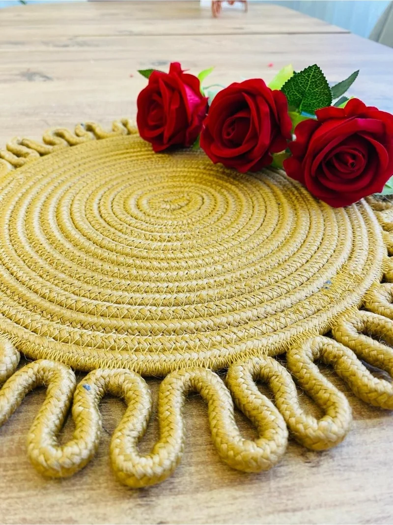 بدز ديري BDZ Leather Jute Wicker American Service Mat