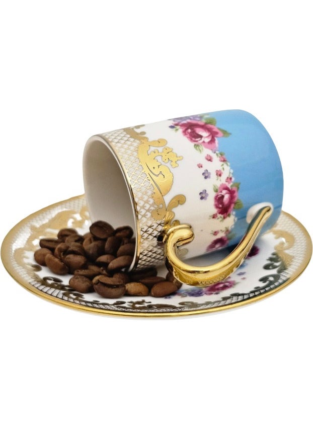 Kosova - Kosovo IST-167 Rose Cylinder Colored Porcelain Cup Set - Image 1