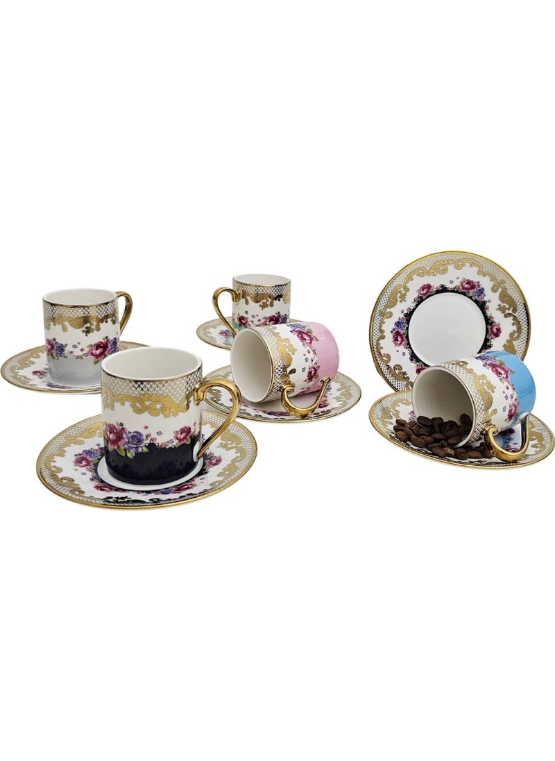 Kosova - Kosovo IST-167 Rose Cylinder Colored Porcelain Cup Set - Image 1