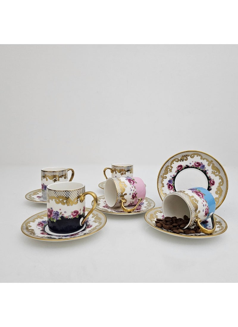 Kosova - Kosovo IST-167 Rose Cylinder Colored Porcelain Cup Set - Image 1
