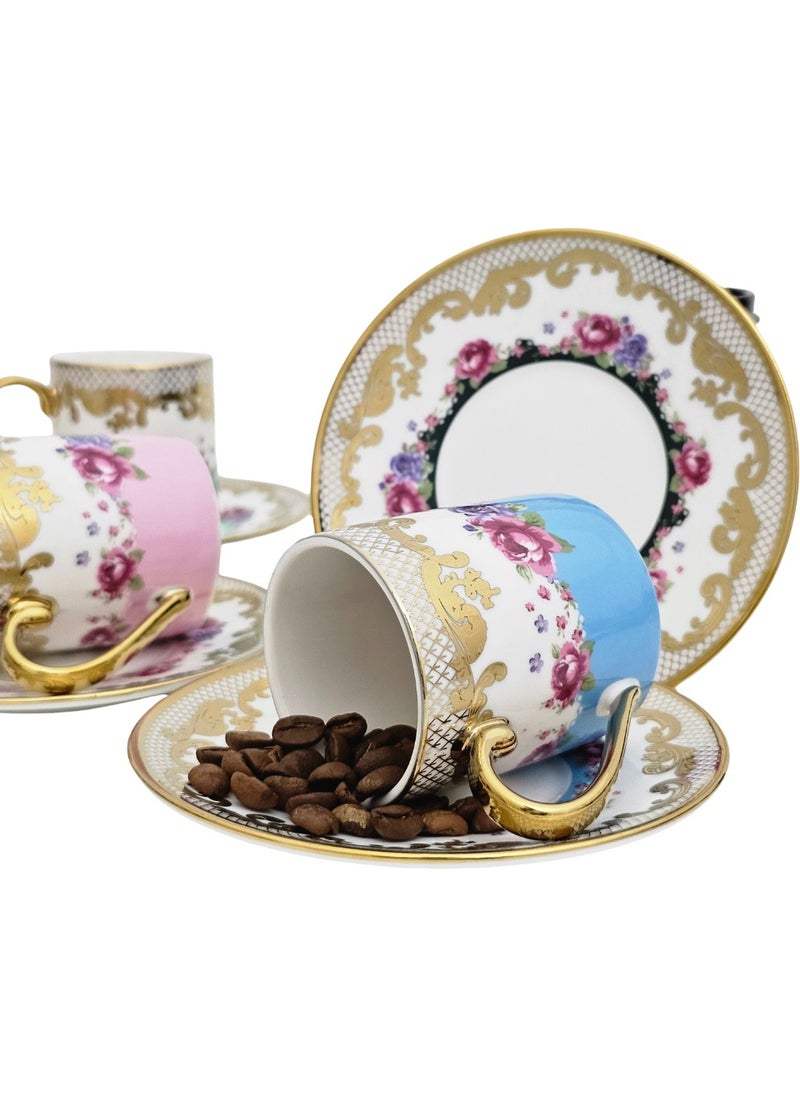 Kosova - Kosovo IST-167 Rose Cylinder Colored Porcelain Cup Set - Image 1