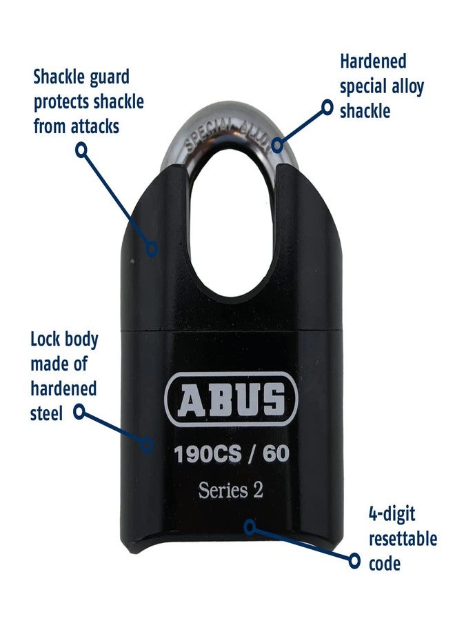 أباس قفل مركب من الفولاذ الصلب عالي الأمان ABUS 190CS/60، مع قيد مغلق - Image 5