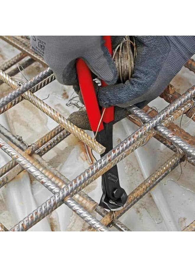 KNIPEX End Cut Nippers Red And Silver - Image 4