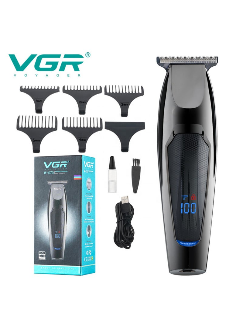 V-070 Professional Cordless Hair Clipper for Men - Rechargeable with LED Display - Image 3