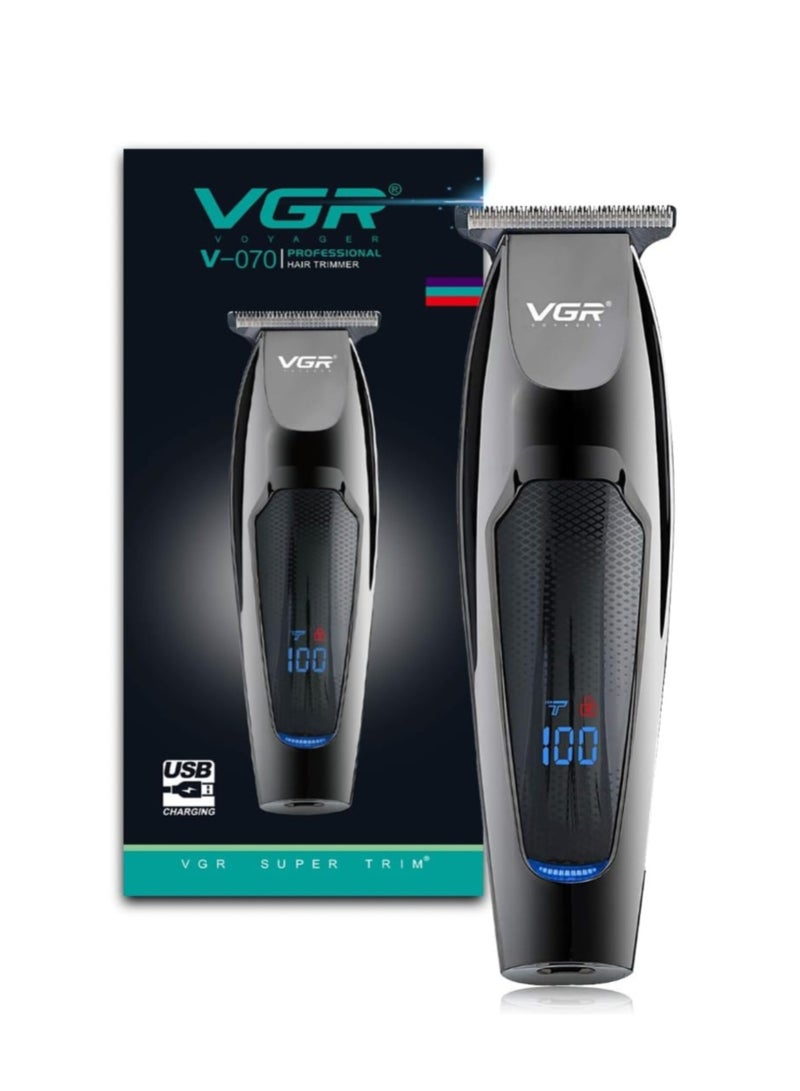 V-070 Professional Cordless Hair Clipper for Men - Rechargeable with LED Display - Image 2