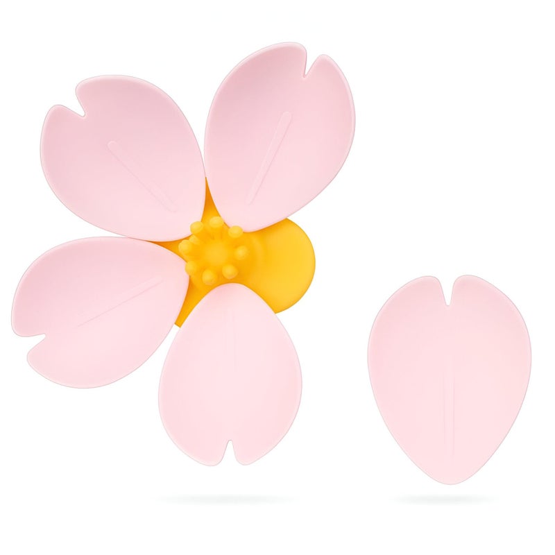 Decorative Clips - 3D Cherry Blossom Magnets, Pink Food Bag and Refrigerator Clips, Reusable Cute Kitchen Magnets, Creative Home Decor, Food Storage Solutions (1 piece) - Image 1