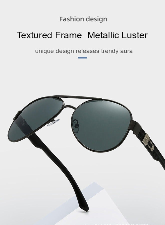 Deyvi Men Metal Sunglasses Eyewear UV 400 Protection  for Driving and Travelling, Birthday Gift Full Rim - Image 5