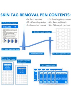 Sefudun 2 In 1 Skin Tag Removal Tool Kit Painless Easy-Using Device For Small To Large Sized Skin Tag On Face Neck And Body， Double Head Wart Removal Tool Skin Tag Removal Blue  - Image 4