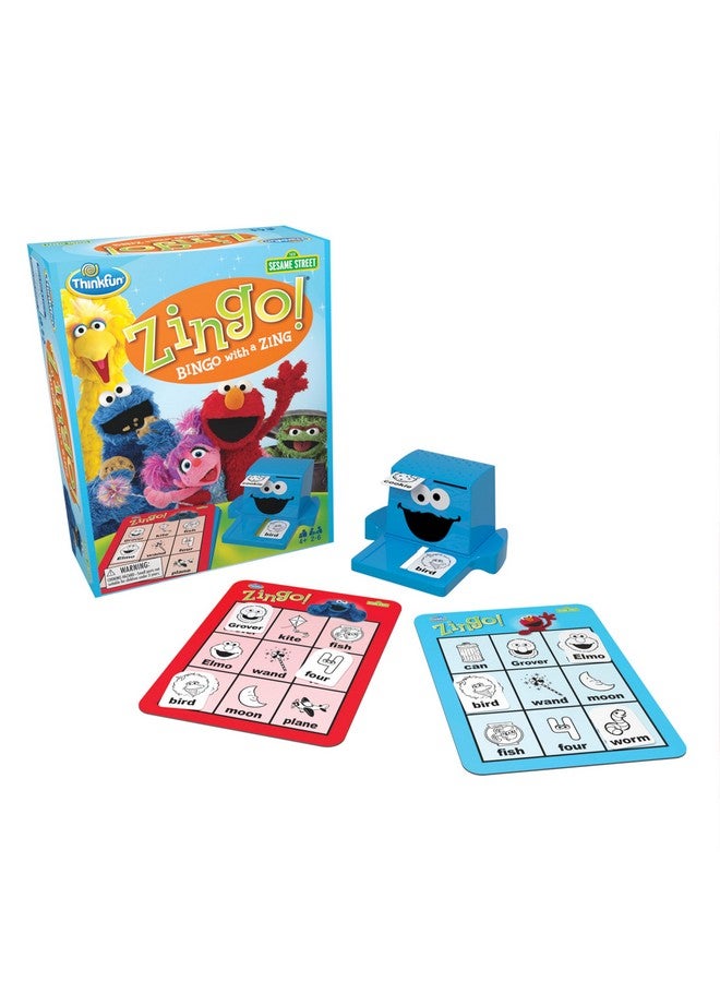 ThinkFun Sesame Street Zingo! Build Language Skills with All Your Favorite Sesame Street Characters. for Ages 4+ - Image 1