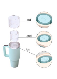 XiuWoo Ice Cube Tray Molds for Cups, Silicone Maker With Lid, Making 3 Hollow Cylinder Molds, 30-40 Oz Cups Chilling Cocktails, Whiskey, Drinks, Coffee  - Image 5