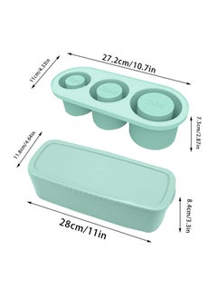 XiuWoo Ice Cube Tray Molds for Cups, Silicone Maker With Lid, Making 3 Hollow Cylinder Molds, 30-40 Oz Cups Chilling Cocktails, Whiskey, Drinks, Coffee  - Image 3