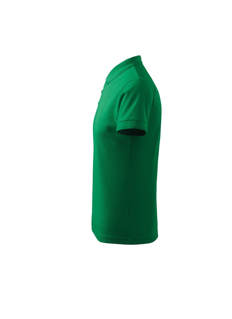 PRINTSHOP4ME Basic Adult Unisex Polo Short Sleeve Tshirt 220 GSM Green  - Image 5