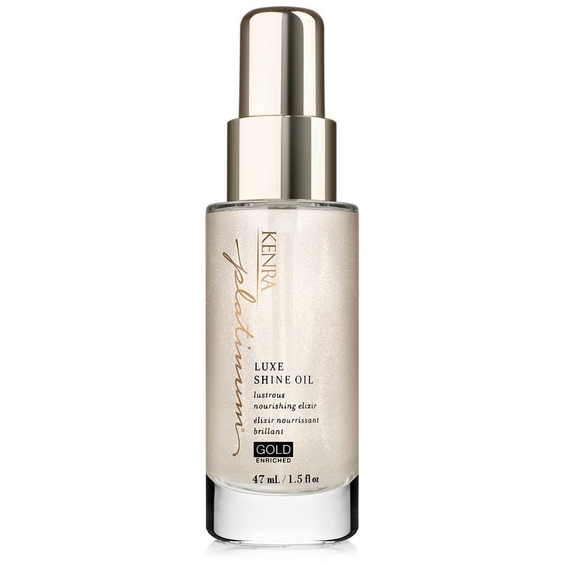Kenra Professional Platinum Luxe Shine Oil | Gold Enriched Nourishing Elixir |Enhances Shine & Manageability | Thermal Protection Up To 450F | Medium To Coarse Hair | 1.5 fl. Oz - Image 1