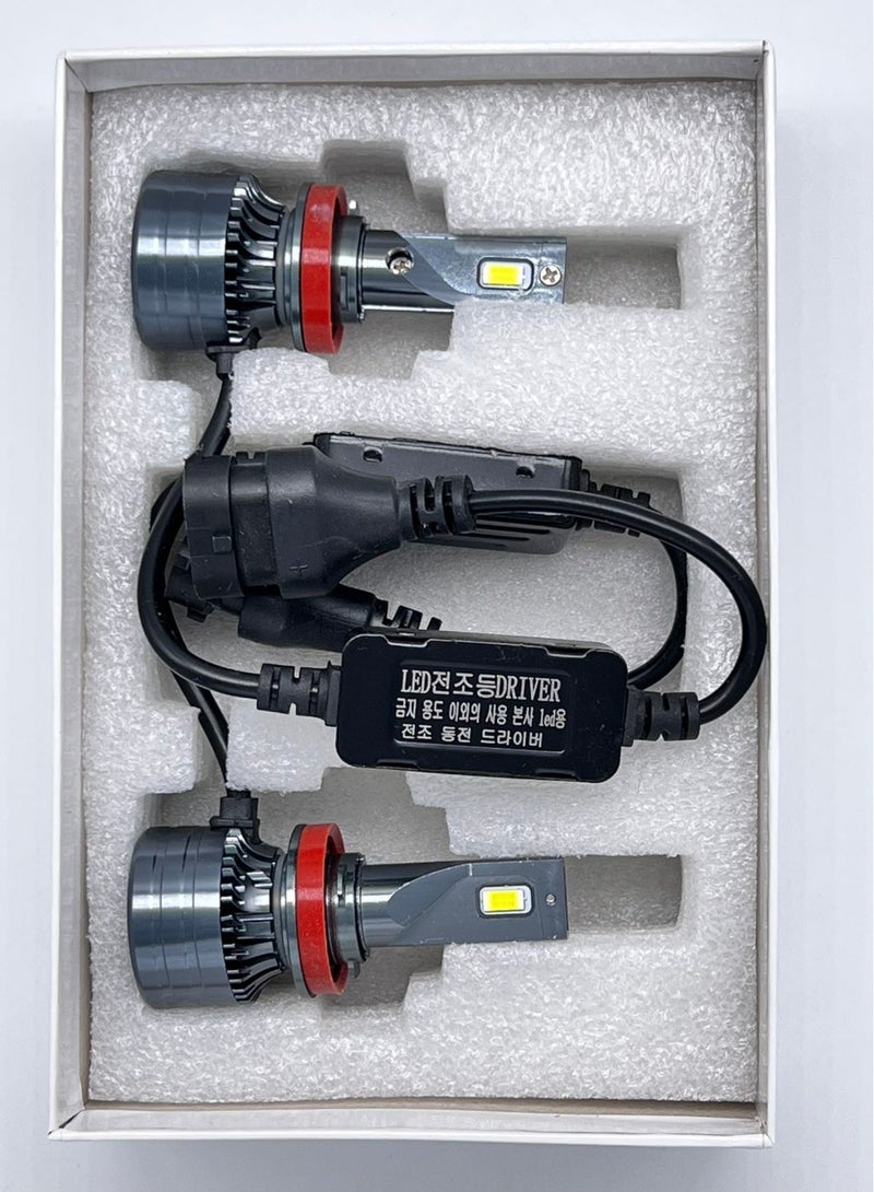 general Generic 2Pcs H11 LED Headlight Bulbs with Super Bright Cool White Hi/Lo Beam LED Bulbs Plug and Play(Korea) - Image 2
