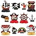 Haooryx Pirate Honeycomb Table Centerpieces 12Pcs Pirate Party Table Decoration Honeycomb Ball Kids Birthday Nautical Party Decoration Newborn Baby Shower Decor Photo Booth Props DIY Paper Craft Kit - Image 3