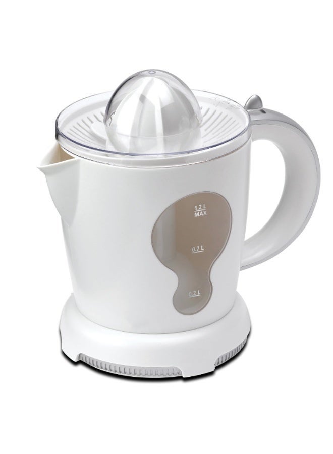 Nova NJ-532CJ Electric Citrus Juicer, 30W, 1.2L Capacity, Dual Pulp Filters, 2 Cones, White - Image 1
