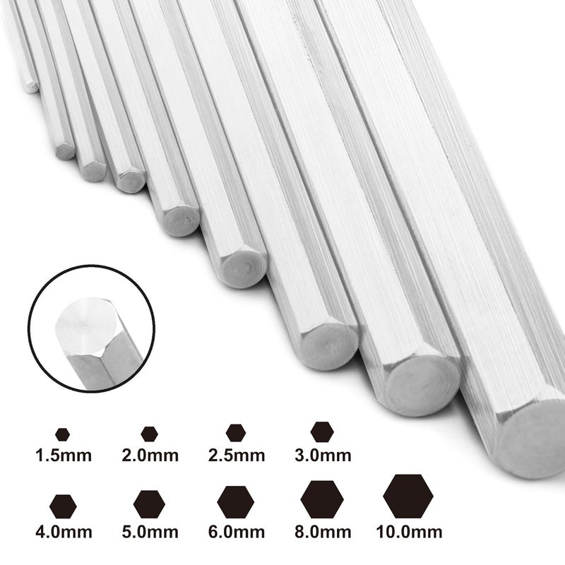 INGCO Ingco 9pcs Hex Key Set 15mm 10MM CrV Heat Treatment and Chrome Plate Perfect For Carpenters Construction  - Image 4