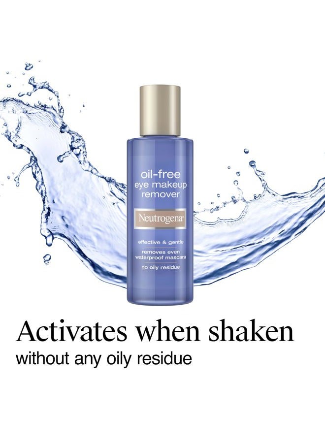 Neutrogena Gentle Oil-Free Eye Makeup Remover & Cleanser for Sensitive Eyes, Non-Greasy Makeup Remover, Waterproof Mascara Remover, Dermatologist & Ophthalmologist Tested, 8 fl. oz - Image 5