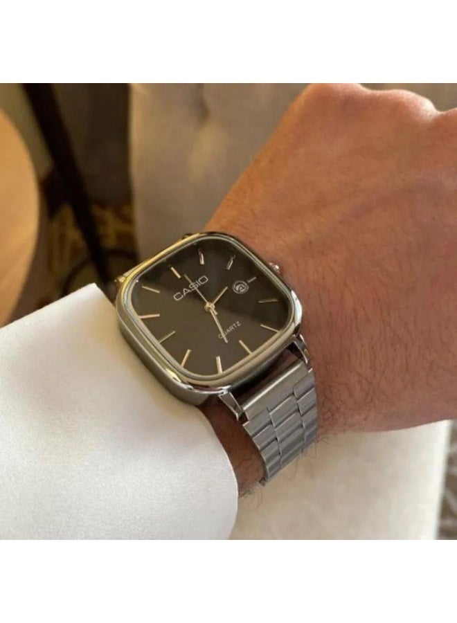 Casio Classic Watch with Stainless Steel Bracelet