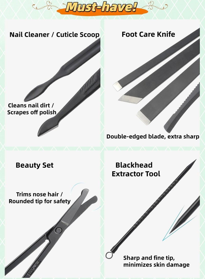 18 في 1 مسمار كليبر تقليم أظافر مجموعة بنفسجي حالم - Image 5