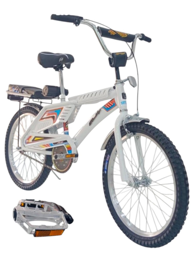 Rambo Freestyle Kids Bike with 2 Seats, 20-Inch Size Rambo Bicycle indonesian Design with Adjustable Seat, Children Bicycle with Air Filled Wheels, Hand and Rear Brakes, For Ages 8+