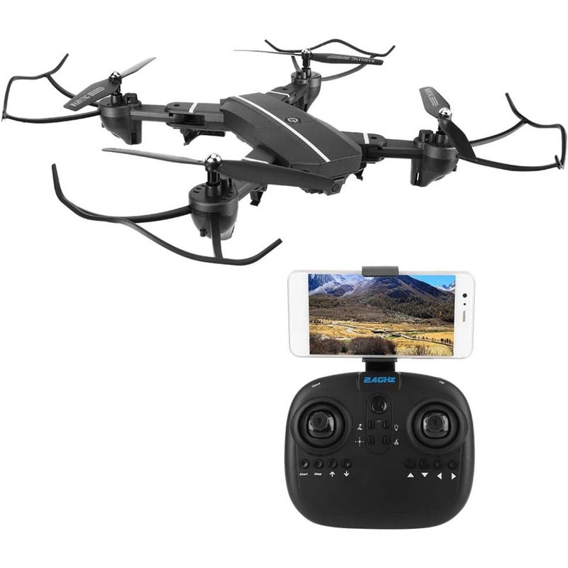 Foldable Aerial Photography Drone, RC Quadcopter with Portable Case 0.3MP Camera 100m Remote Control - Image 4