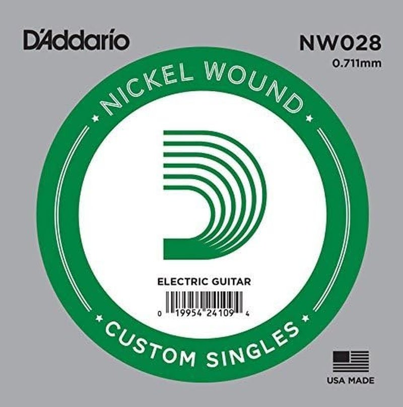 D'Addario NW028 Nickel Wound Electric Guitar String - Image 2