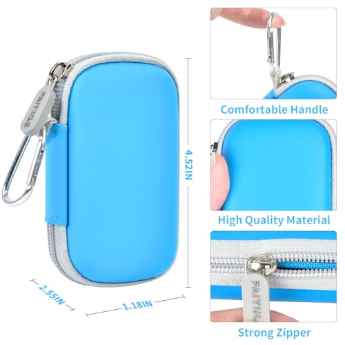 PAIYULE Case Compatible with SanDisk 1TB 2TB 4TB 500GB 8TB for SanDisk Extreme PRO Portable SSD External Hard Drive, Memory Card SD SDXC SDHC Card Storage Holder Organizer (Box Only)(Lightblue) - Image 3