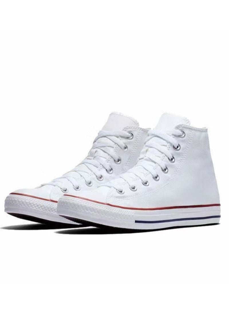 CONVERSE - Casual, yet stylish All Star Classic High - Top Canvas Shoes. Unisex in design, they are a hit among trend - followers and make for an excellent choice for couples. Whether it's a sports day or a laid - back date, these shoes offer comfort, fashion, and versatility. - Image 1