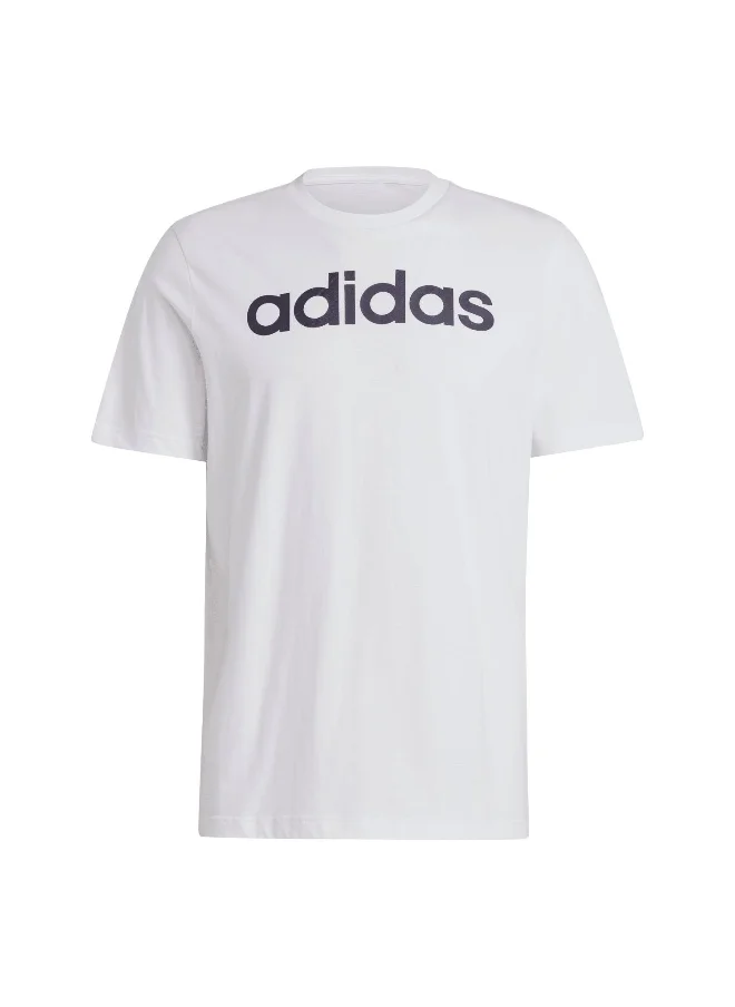 اديداس adidas M Lin Sj T White Training T-Shirts 2XSS