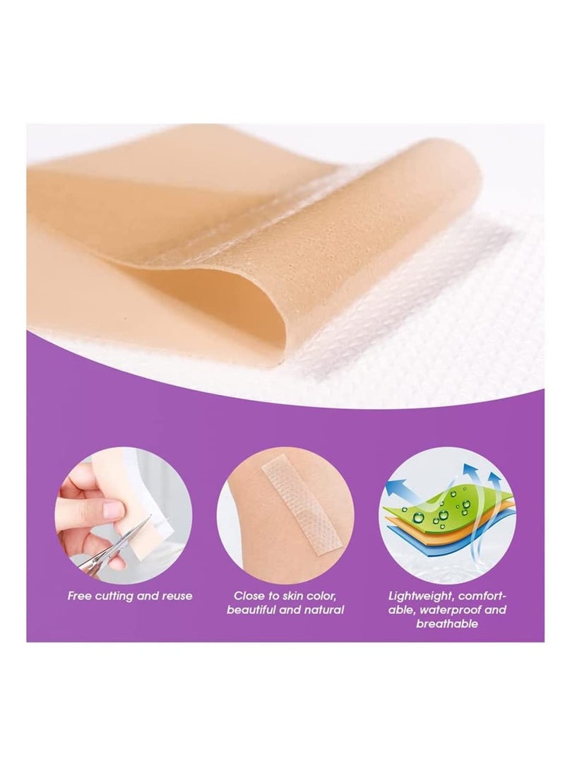 Silicone Scar Sheets & Strips, Keloid & C-Section Treatment for Men & Women, Reusable Burns Remover, Fast Results (Pack of 4 Pcs) - Image 2