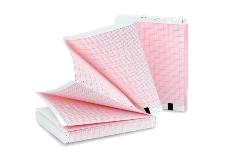 Zoll DM3, M-SERIES - 90MM x 90MM (200 Sheets) Red, OEM: 8000-80003, Z-FOLD (Pack of 10 Pads)