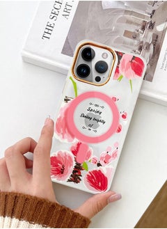 Case for Apple iPhone 14 PRO MAX Floral Design Fashion Flower Compatible with MagSafe & Wireless Charging Cover PINK - pzsku/Z11F74E5D32C980D58315Z/45/_/1681661876/4ab69fa3-aa55-497c-a6bc-18c2c3f9a826