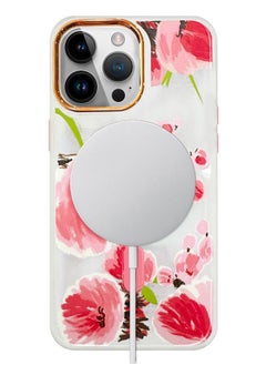 Case for Apple iPhone 14 PRO MAX Floral Design Fashion Flower Compatible with MagSafe & Wireless Charging Cover PINK - pzsku/Z11F74E5D32C980D58315Z/45/_/1681661877/0334931e-0179-4b97-a8af-2701d3204a2b