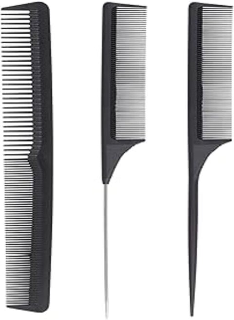 BTYMS Rat Tail and Dressing Set Parting Combs - 3 Pieces