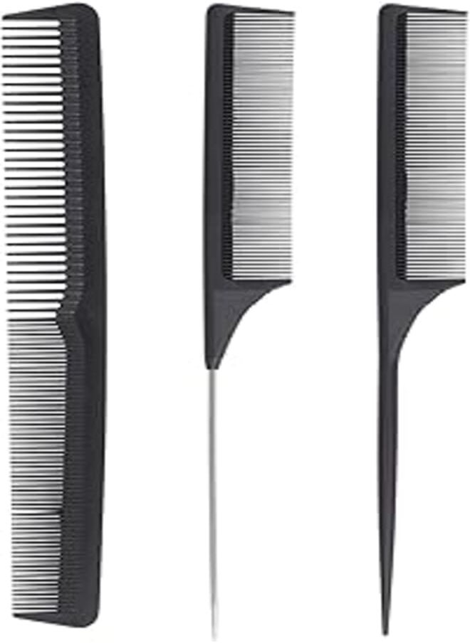 BTYMS BTYMS Rat Tail and Dressing Set Parting Combs - 3 Pieces 