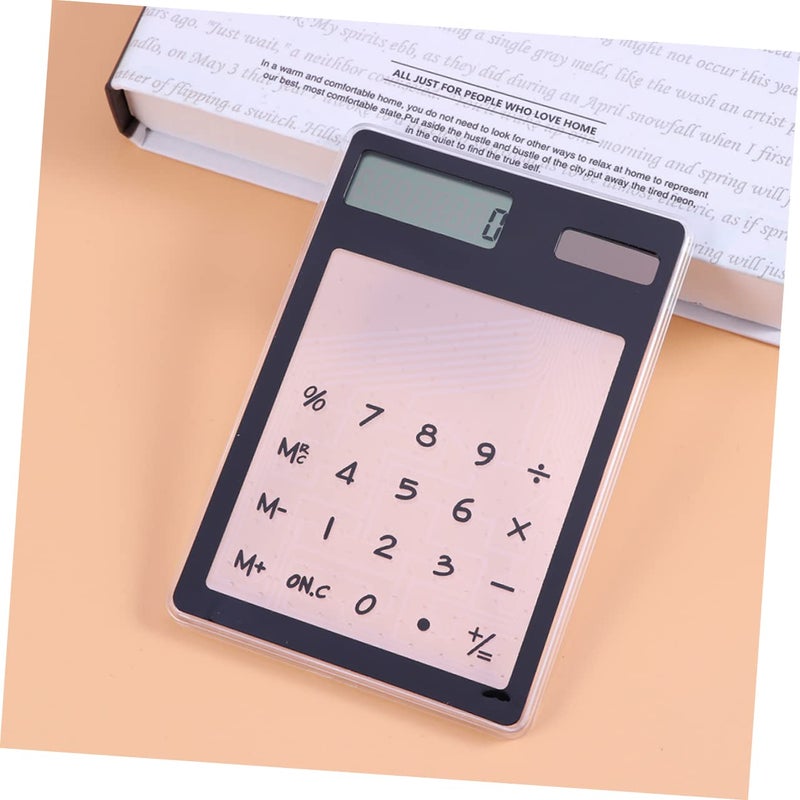 2 Pack Solar and Battery Dual Power Basic Calculator with Touch Keys for School Office Accounting - Image 4
