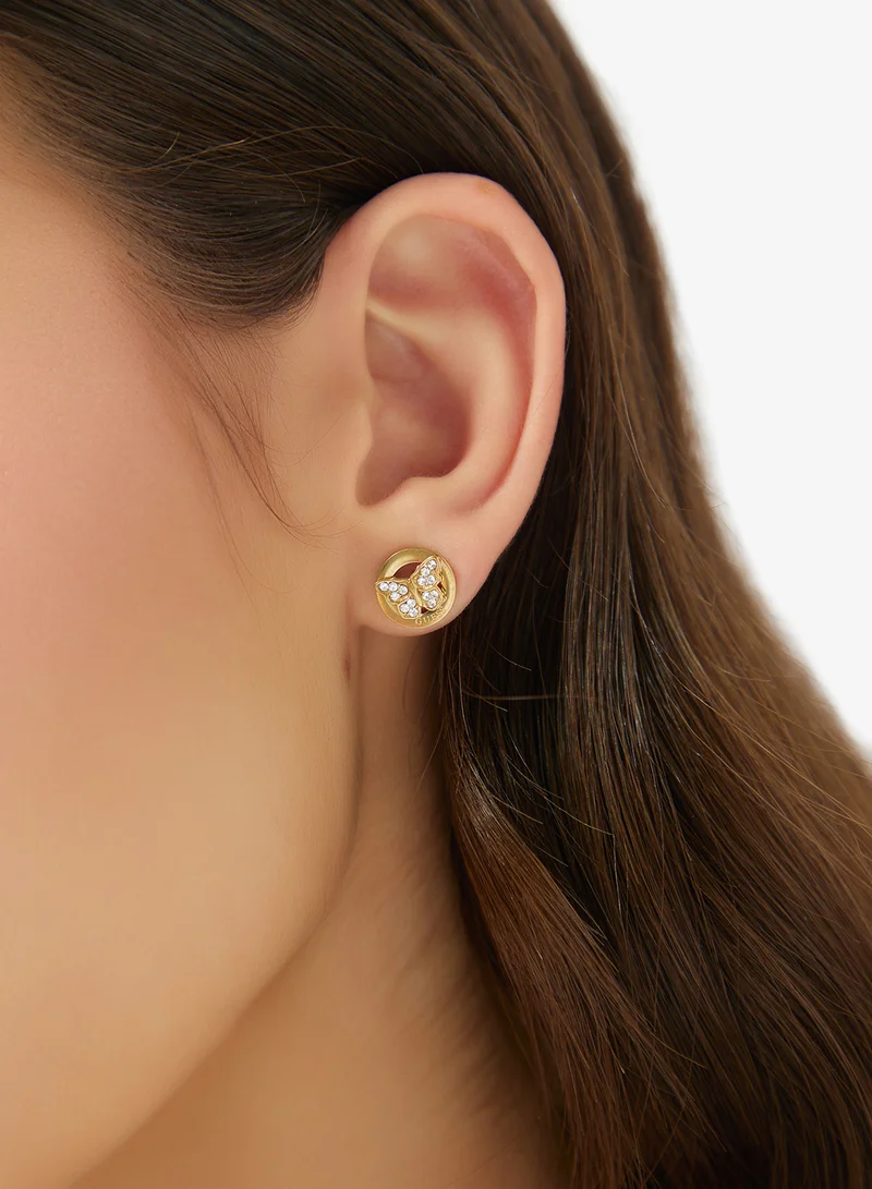 Guess  10Mm Borboleta Coin Studs for Women | Best Price UAE