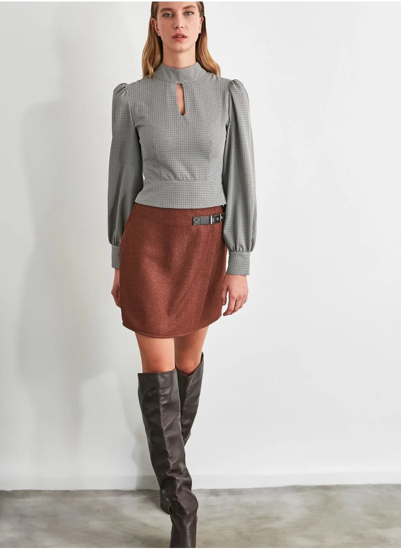 trendyol Buckle Detail Skirt